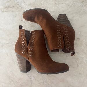 Brown Suede Ankle Boots